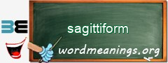 WordMeaning blackboard for sagittiform